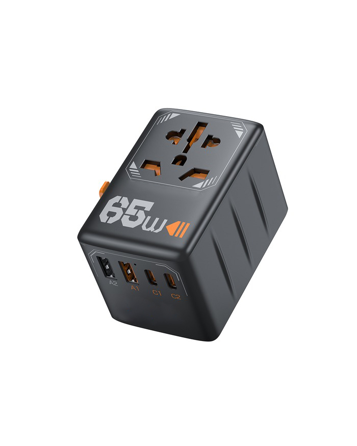  Globetrek U65 Universal Travel Adapter (65W, 5-in-1)</br> Global Charging. Compact Power.