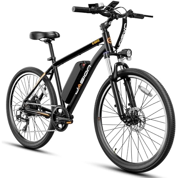 EB5 Electric Bike for Adults with Peak 750W Brushless Motor, 40Miles 20MPH Commuting Electric Mountain Bike with 360Wh Removable Battery, 7-Speed, 26" Tires and Front Fork Suspension