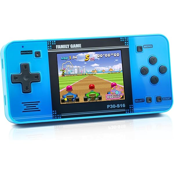 Handheld Game for Kids -Preloaded 220 Retro Video Games, Portable Gaming Player with Rechargeable Battery 3.0" LCD Screen, Mini Arcade Electronic Toy Gifts for Boys Girls (Blue)